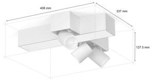 Philips-LED RGBW Faretto dimmerabile Hue CENTRIS 3xGU10/4,2W + LED/11W