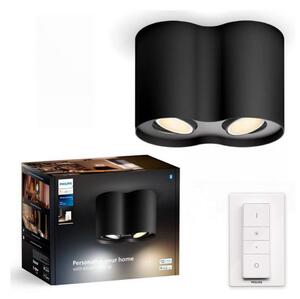 Philips - Faretto LED dimmerabile Hue PILLAR 2xGU10/4,2W/230V + +TC nero