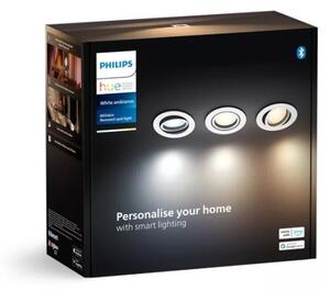 Philips-SET 3xLED Lampada da incasso dimmerabile Hue MILLISKIN 1xGU10/4,2W/230