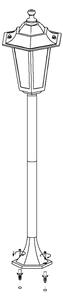 EGLO 22144 - Lampada da esterno LATERNA 4 1xE27/60W/230V