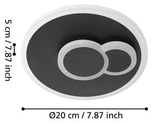 Eglo 30659 - Plafoniera LED CADEGAL LED/7,8W/230V d. 20 cm nero