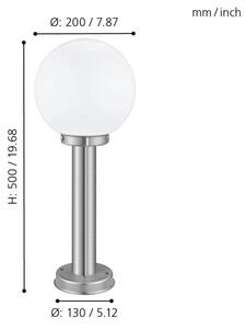 Eglo 30206 - Lampada da esterno NISIA 1xE27/60W/230V