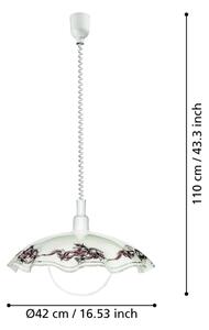 EGLO 3041 - Lampada a sospensione VETRO 1xE27/60W