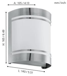 EGLO 30191 - Applique da esterno CERNO 1xE27/40W IP44
