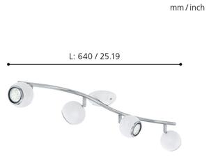 EGLO 31004 - Faretto LED BIMEDA 4xGU10/3W LED