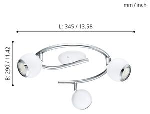 EGLO 31003 - Faretto LED BIMEDA 3xGU10/3W LED