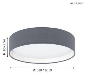 Eglo 31592 - Plafoniera LED PASTERI 1xLED/12W/230V