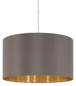 Eglo 55269 - Lampadario a sospensione con filo MASERLO 1xE27/60W/230V marrone