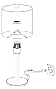 Eglo 95725- Lampada da tavolo PASTERI 1xE14/40W/230V