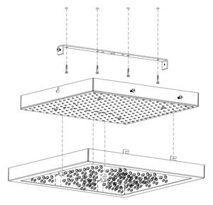 Eglo 32025 - Plafoniera LED CARDITO LED/16W/230V