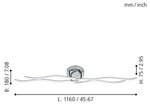 Eglo 31996 - Plafoniera LED RONCADE LED/40W/230V
