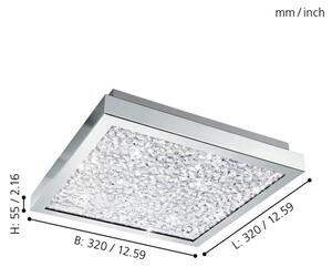 Eglo 32025 - Plafoniera LED CARDITO LED/16W/230V