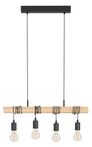 Eglo 43512 - Lampadario a sospensione con cavo TOWNSHEND 4xE27/60W/230V