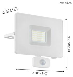 Eglo 33159 - Proiettore di luce a LED con sensore FAEDO 3 LED/50W/230V