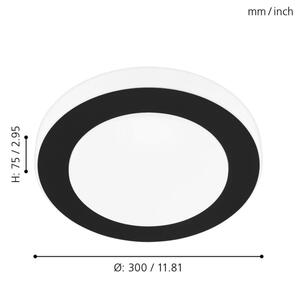 Eglo 33682 - Plafoniera LED da bagno CARPI LED/11W/230V IP44