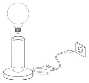 Eglo 39835 - Lampada da tavolo GIACONECCHIA 1xE27/40W/230V