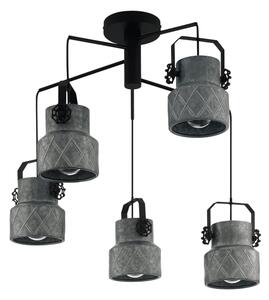 Eglo 39856 - Lampadario da soffitto HILCOTT a montaggio superficiale, 5xE27/40W/230V