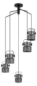 Eglo 39856 - Lampadario da soffitto HILCOTT a montaggio superficiale, 5xE27/40W/230V