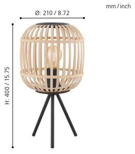 Eglo 43218 - Lampada da tavolo BORDESLEY 1xE27/28W/230V