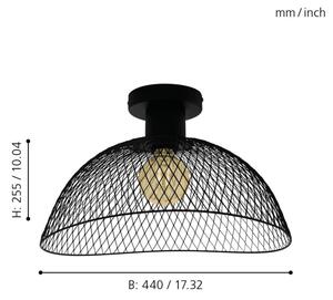 Eglo 43303 - Plafoniera POMPEYA 1xE27/60W/230V