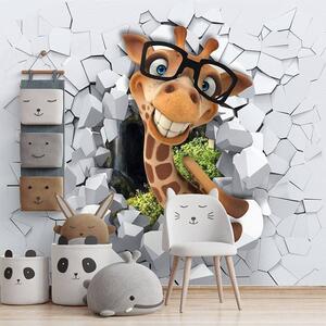 Carta da parati Giraffa 3d, Carta da parati per Bambini, u93624 : Uwalls.it