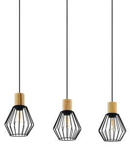 Eglo 44094 - Lampadario a sospensione con filo PALMORLA 3xE27/60W/230V