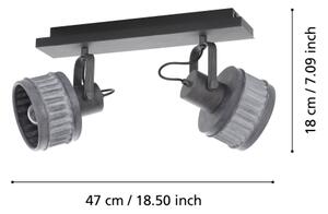 Eglo 43445 - Faretto TURROCK 2xE27/28W/230V