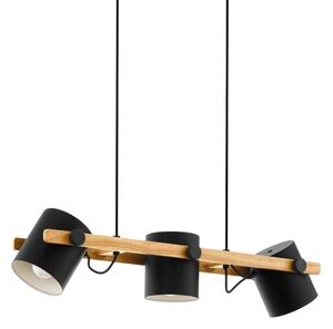 Eglo 43045 - Lampadario a sospensione con filo HORNWOOD 3xE27/60W/230V