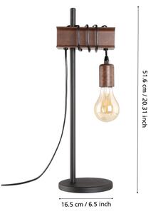 Eglo 43525 - Lampada da tavolo TOWNSHEND 1xE27/10W/230V