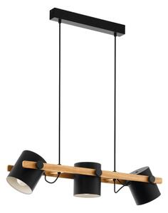 Eglo 43045 - Lampadario a sospensione con filo HORNWOOD 3xE27/60W/230V