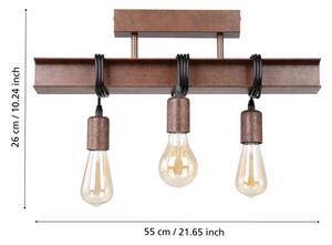Eglo 43522 - Lampadario a parete TOWNSHEND 3xE27/60W/230V