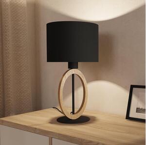 Eglo 56165 - Lampada da tavolo BASILDON 1xE27/40W/230V nero/marrone