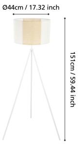 Eglo 43556 - Lampada da terra ARNHEM 1xE27/40W/230V