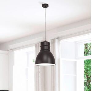 Eglo 43621 - Lampadario su corda EBURY 1xE27/60W/230V nero