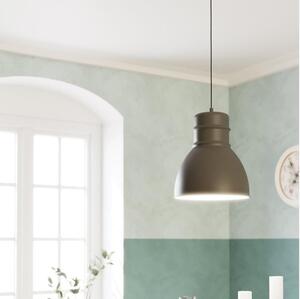 Eglo 43622 - Lampadario su corda EBURY 1xE27/60W/230V grigio