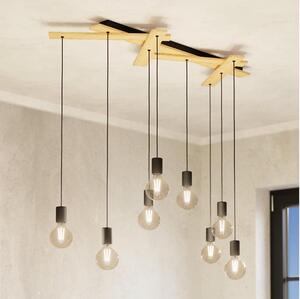 Eglo 43641 - Lampadario su corda MONMOUNT 9xE27/40W/230V