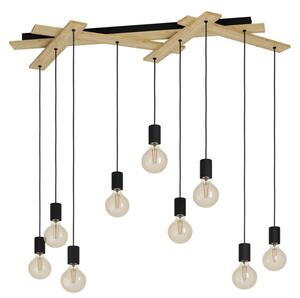 Eglo 43641 - Lampadario su corda MONMOUNT 9xE27/40W/230V