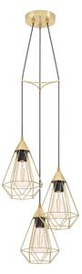 Eglo 43683 - Lampadario su corda TARBES 3xE27/60W/230V