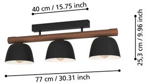 Eglo 43738 - Lampadario a plafone SHERBURN 3xE27/40W/230V