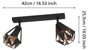 Eglo 43716 - Faretto CARLTON 2xE27/40W/230V