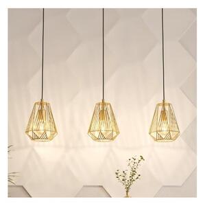 Eglo 43696 - Lampadario su corda STYPE 3xE27/40W/230V oro