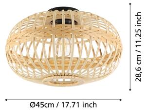 Eglo 43723 - Plafoniera AMSFIELD 1xE27/40W/230V