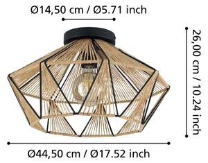 Eglo 43775 - Plafoniera ADWICKLE 1xE27/40W/230V