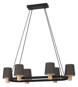 Eglo 43782 - Lampadario a sospensione con filo EDALE 6xE27/40W/230V