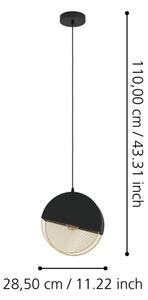 Eglo 43811 - Lampadario a sospensione con filo MUMBLES 1xE27/40W/230V