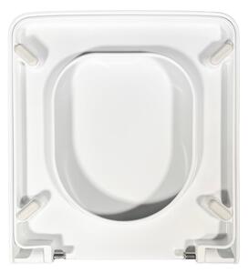 Sedile wc come originale Touch 2 Disegno Ceramica termoindurente bianco con cerniere rallentate