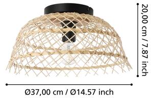 Eglo 43831 - Plafoniera AUSNBY 1xE27/40W/230V