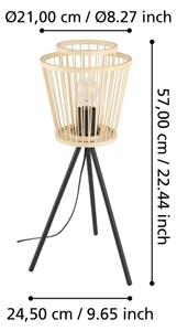 Eglo 43854 - Lampada da tavolo HYKEHAM 1xE27/40W/230V