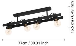Eglo 43847 - Faretto PLIMSOLL 4xE27/15W/230V