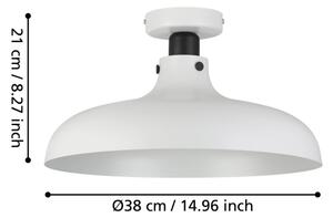 Eglo 43842 - Plafoniera MATLOCK 1xE27/40W/230V